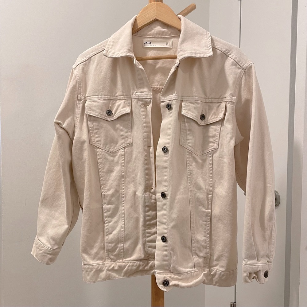 Zara Denim Jacket Oversized